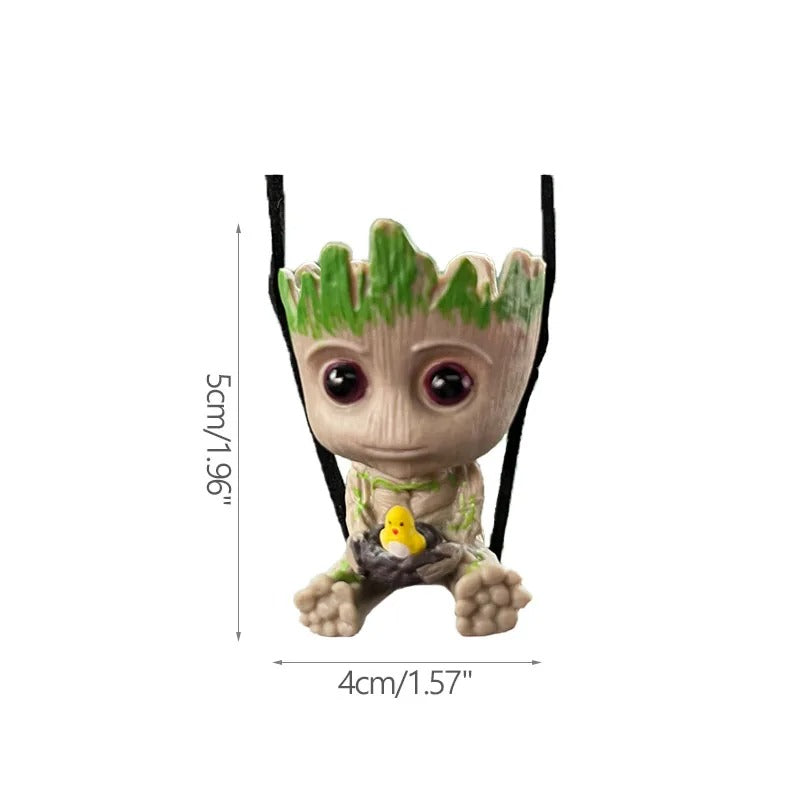 Fashion Handicrafts Anime Action Groot Character Multifunction Plants Flower Pot Pen Holder Storage Organizer Home Decor Crafts