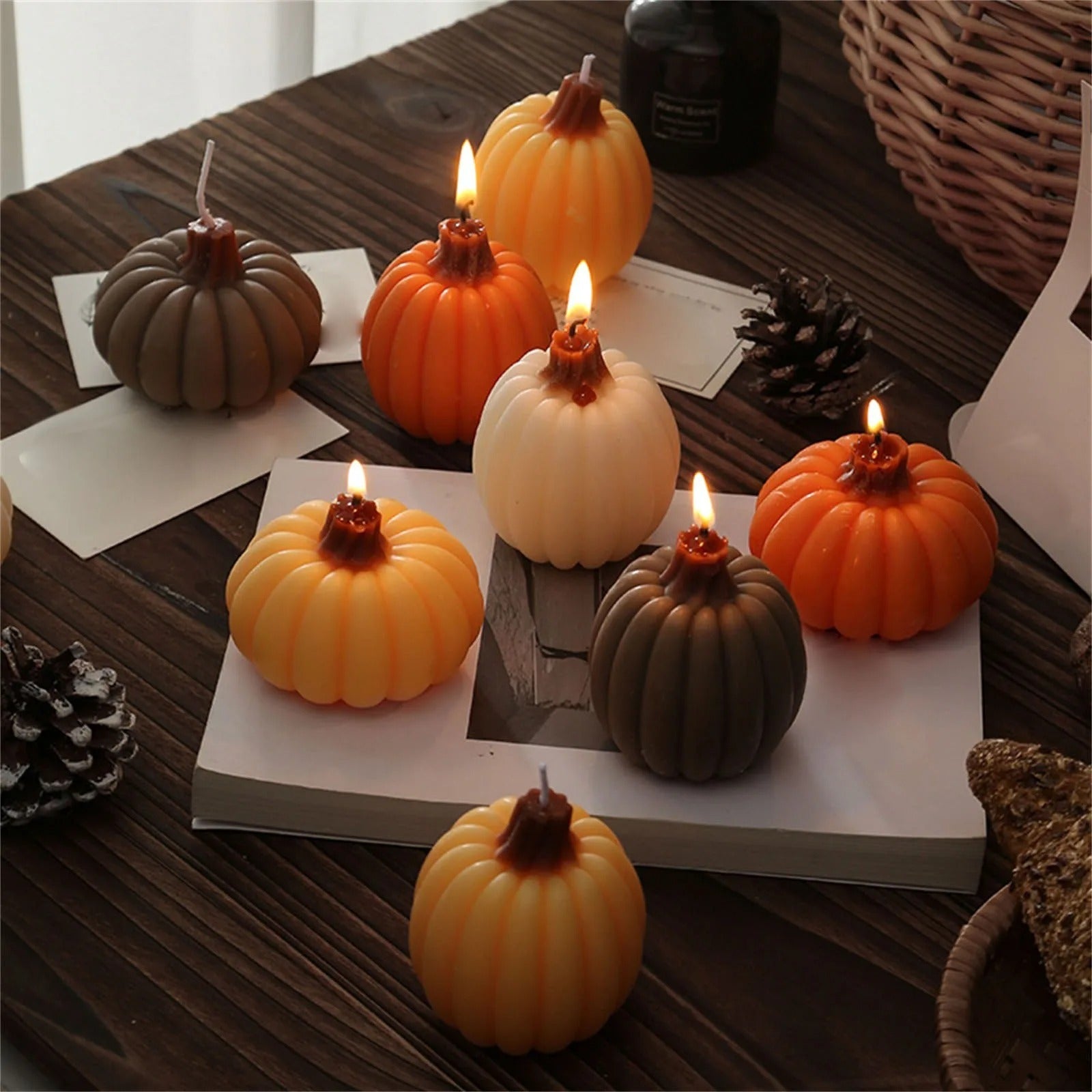 New Halloween Aromatherapy Candle Creative Pumpkin Shape Home Desktop Decoration Ornaments Holiday Birthday Gift Souvenir
