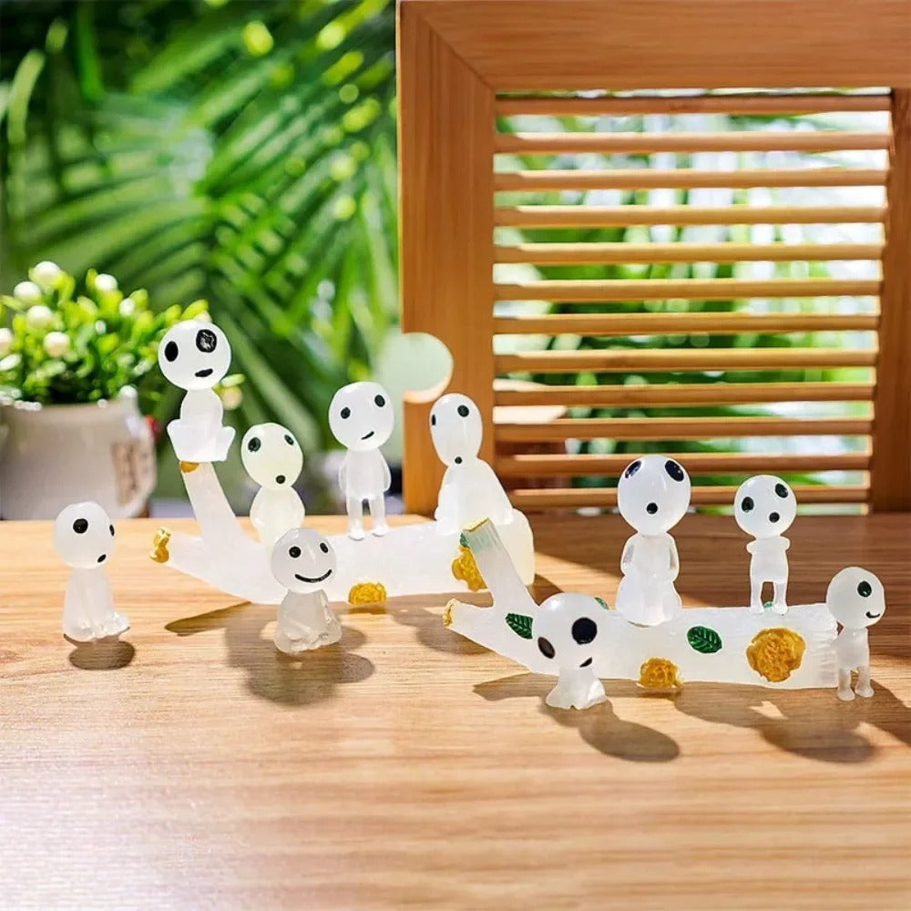 10pcs Cute Miniature Figures Landscape Decoration Fish Tank Home Decoration Garden Decoration Mini Ornament Glow in The Dark