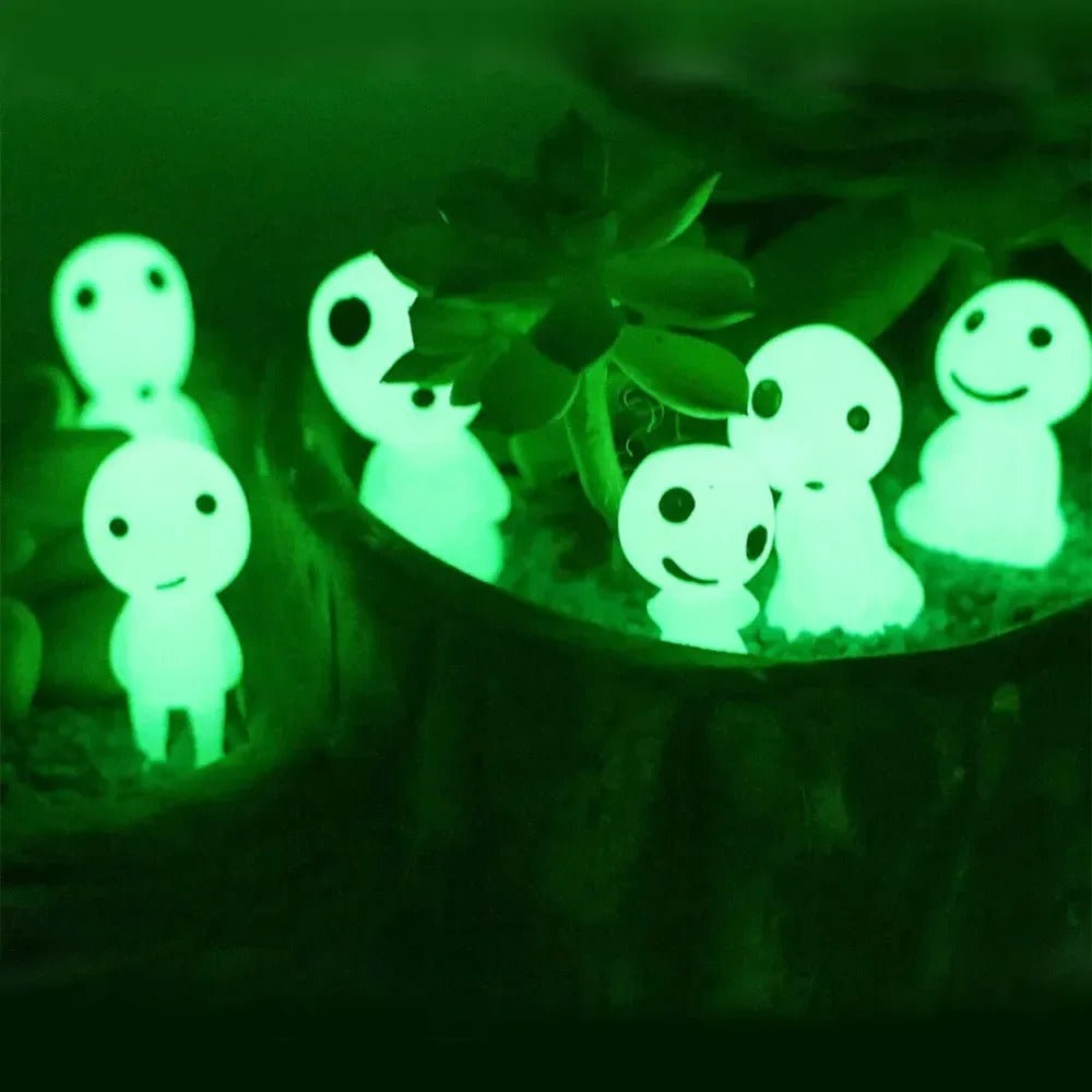 10pcs Cute Miniature Figures Landscape Decoration Fish Tank Home Decoration Garden Decoration Mini Ornament Glow in The Dark