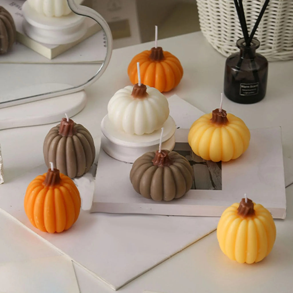New Halloween Aromatherapy Candle Creative Pumpkin Shape Home Desktop Decoration Ornaments Holiday Birthday Gift Souvenir