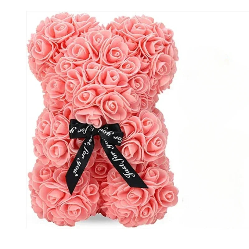 New Artificial Flower Eternal Rose Teddy Bear for Mom Mother's Day Birthday Valentine's Day Anniversary Gifts & Artificial Decore