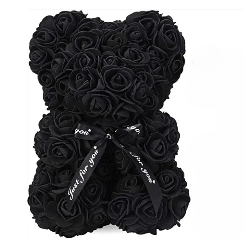 New Artificial Flower Eternal Rose Teddy Bear for Mom Mother's Day Birthday Valentine's Day Anniversary Gifts & Artificial Decore
